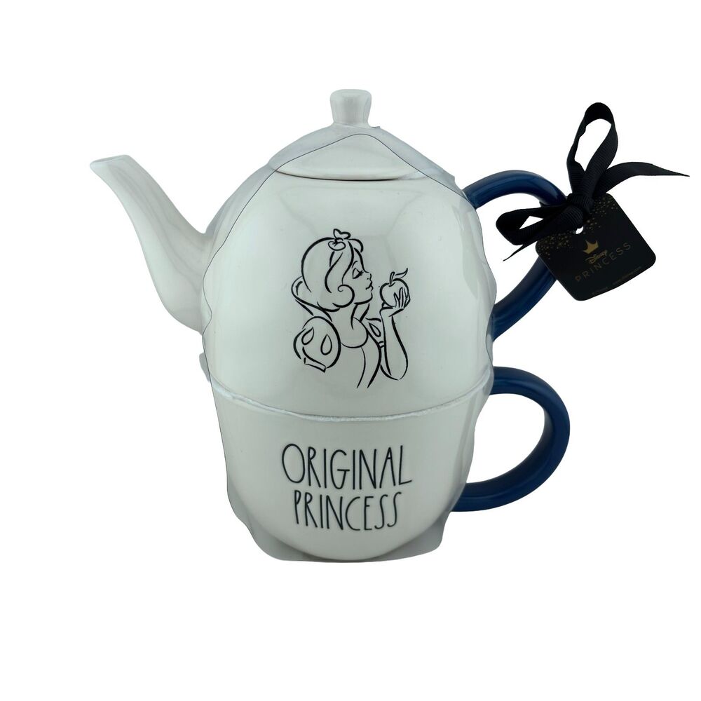 Rae Dunn Disney Snow White Original Princess Teapot Mug Set NWT